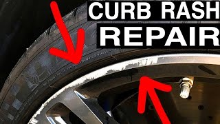 How To Repair Curb Rash amp Scratches on Alloy Wheel Rims DIY Tutorial [upl. by Viv]