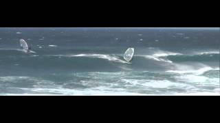 Surfing Windsurfing on Mauis North Shore [upl. by Ewolram]