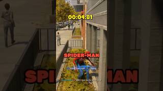 How long does it take to touch grass with Peter in all SpiderMan games videogames spiderman [upl. by Isleana]