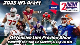 NFL Draft Offensive Linemen Rankings 2023  Top Tackles Guards amp Centers [upl. by Idnir]