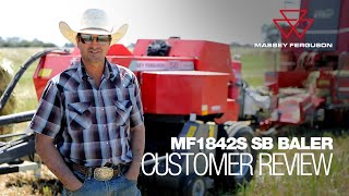 MF 1842S SB Baler Customer Review [upl. by Anyt]