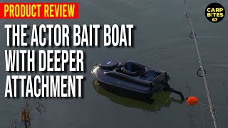 My First Bait Boat  The Actor Bait Boat with Deeper Pro  for Carp Fishing [upl. by Tigges478]