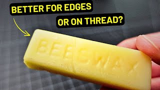 Beeswax for Leather Working [upl. by Ardnahs]