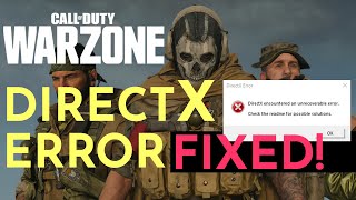 How to FIX WarZone DirectX error in Windows 10 Feb 2021 MW COD WINDOWS 10 PRO [upl. by Jordanson]