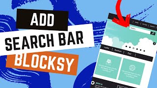 Add search bar to Blocksy Mobile [upl. by Lello]