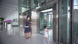 China Guangzhou Airport Schindler elevator [upl. by Daiz501]