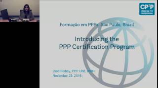 Introducing the PPP Certification Program Jyoti Bisbey World Bank Group [upl. by Alec]