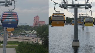 Disney Skyliner 2024 4K Ride to Disneys Hollywood Studios amp Pop CenturyArt of Animation Resorts [upl. by Vadnee]