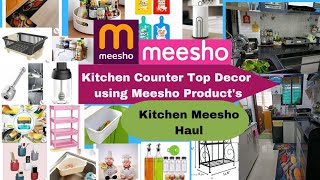 Huge Meesho Haul  Kitchen Counter Top Organizations amp Decor Product  Meesho Haul  kitchen decor [upl. by Shargel266]