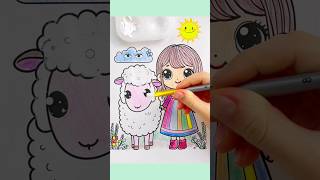 Mary Had a Little Lamb  Nursery Rhymes  Speed Colouring speedcoloring kidssongs coloringpages [upl. by Nyre485]