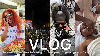 VLOG  Syringoma Laser removal  White Party  Hemingways  Japanese restaurant [upl. by Edaj]