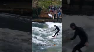 Surfen im Englischen Garten  Muenchen Bayern Deutschland ytshorts bayern surfen [upl. by Almap555]