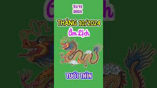 Tử Vi Tháng 102024 Âm Lịch của TUỔI THÌN  Tháng Ất Hợi [upl. by Enitsirc]