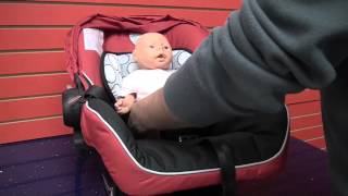 Britax BSafe Car Seat Learn to correctly place and buckle child into car seat [upl. by Airitak]