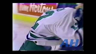 NHL Mar 29 1992 Buffalo Sabres v Hartford Whalers melee Gord Donnelly v Murray Craven [upl. by Laup]