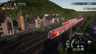 Train Sim World 2 PS4  MainSpessart Bahn Regional Express Scenario 7662 DBpbzfa with DB BR 1462 [upl. by Aihsemak540]