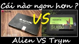 Unbox SSD AFOX 240GB VS SSD ADATA 120G SU650 [upl. by Brockwell]