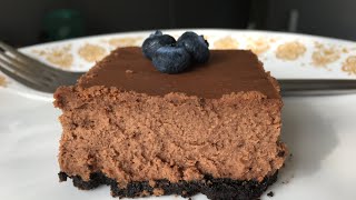 Easy Chocolate Cheesecake Bars [upl. by Henrique]