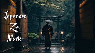 A Rainy Day at The Temple  Japanese Zen Music  Japanese Flute Music For Soothing Meditation [upl. by Anuahsal]