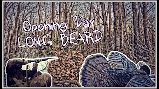 Opening Day Public Land Illinois Turkey Hunting First Season 2024 TurkeyTour2024 Long Beard DOWN [upl. by Clere]