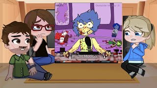 Inside Out 2 React to  Riley and her parents on Riley Panic Attack  Gacha life [upl. by Stew713]