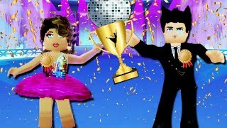 WE COMPLETED EVERY LEVEL AND BECAME THE ULTIMATE DANCERS IN ROYALE HIGH  Ballroom [upl. by Wilfreda]