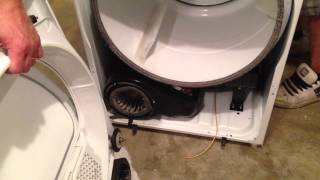 Howto replace a broken dryer belt on a Whirlpool Dryer By Howto Bob [upl. by Gariepy]