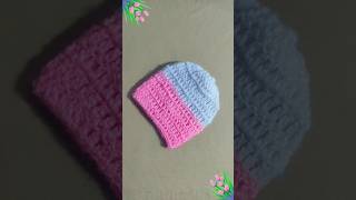 Very easy crochet caphattopi beaniehat crochetbabycap knittingcap shorts woolencap wintercap [upl. by Esta]