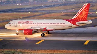 Air India A815 ✈ Flight Landing Visuals On Nanded Airport [upl. by Aspa455]