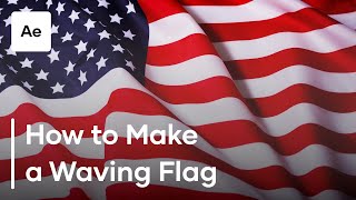 How To Make A Waving Flag In After Effects [upl. by Novyert]