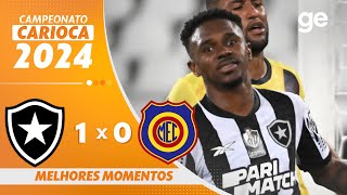 BOTAFOGO 1 X 0 MADUREIRA  MELHORES MOMENTOS  CAMPEONATO CARIOCA 2024  geglobo [upl. by Eenet990]