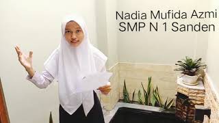 POETRY READING CONTEST NADIA MUFIDA AZMISMP N 1 SANDEN [upl. by Hedaza212]