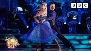 Tasha Ghouri and Aljaz Skorjanec Viennese Waltz to Misty Blue by Dorothy Moore ✨ BBC Strictly 2024 [upl. by Ammeg]