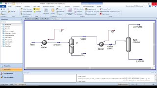 Production of toluene from nheptane using conversion reactor and flash separatorAspen HYSYS LEC 34 [upl. by Peckham]