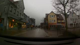 Driving downtown  Ebersbach an der Fils in Germany [upl. by Himelman]