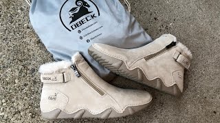 Climatelight Womens Waterproof Winter Snow Boots  Dbeck Leather Fleece Lined Shoes [upl. by Donata]