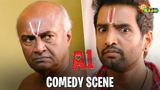 A1  Comedy Scene  Santhanam  MS Bhaskar  Manohar  Adithya TV [upl. by Hale]