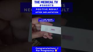 Positive pregnancy test after implantation bleeding short video implantation pregnancy UPT [upl. by Lenore]