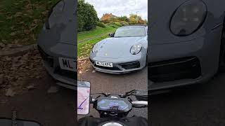 Motorbike Smashes Into Porsche 😱 [upl. by Nollie]