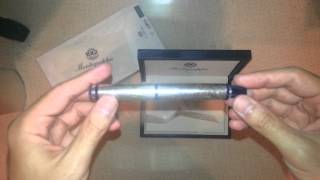 MONTEGRAPPA GEA FOUNTAIN PEN UNBOXING 2900 LIMITED ANNUAL 2001 SOLID SILVER 24K GOLD FOIL [upl. by Macri548]