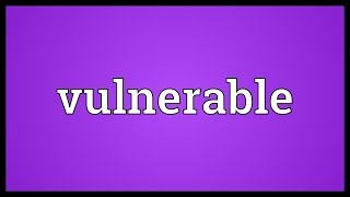 Vulnerable Meaning [upl. by Otreblif]