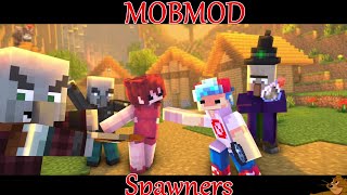 FNF MOD MOBMODMinecraft Animation BF vs Zombie amp Skeleton  Spawners [upl. by Doti295]