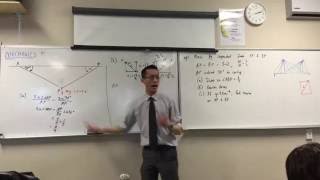 Mechanics 5 of 7 Resolving Forces to find the Horizontal forces acting on both strings [upl. by Marwin]