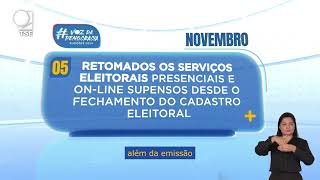 Calendário Eleitoral Cadastro Eleitoral Reaberto [upl. by Xavier]