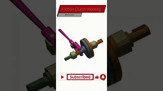 Friction clutch mechanical solidworks 3d productdesign autocad autodesk design mechanismcad [upl. by Juana]