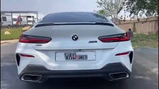 BMW 840D Straight pipe exhaust sound  Downpipe  Sound amp Acceleration [upl. by Asiak]