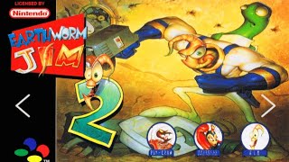 Earthworm Jim 2  Longplay Full Game  Gameplay  SNES  Juego Rom [upl. by Dias]