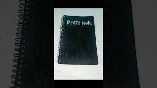 Make your own death note diary  ANIME MERCH DIY 1  shorts anime [upl. by Haughay]