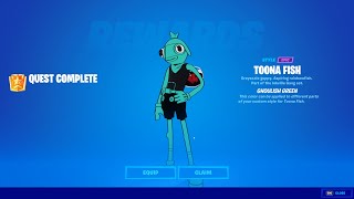 Find Bottles of Ghoulish Green in Shanty Town  Fortnite Toona Fish Challenges [upl. by Nadoj]