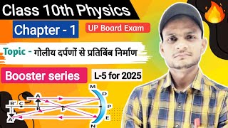 Image formation by Spherical mirrors Class 10  Goliy Darpan dwara pratibimb ka banana [upl. by Eibbil]